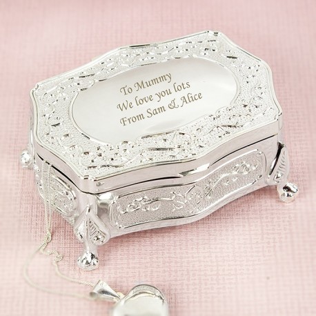 Personalised Small Antique Trinket Box