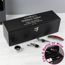 Personalised Wine Accessories Gift Box