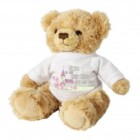 Personalised Pink Church Message Bear