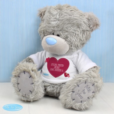 Personalised Me To You Bear with Heart T-Shirt