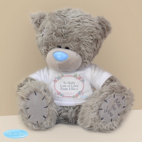 Personalised Me To You Bear with Floral T-Shirt